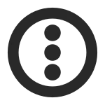 Menu Kebab Vertical Circle SVG Icon